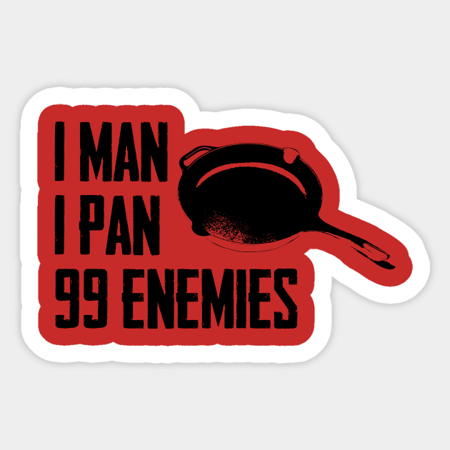 1 Man, 1 Pan Sticker by kevinlove_